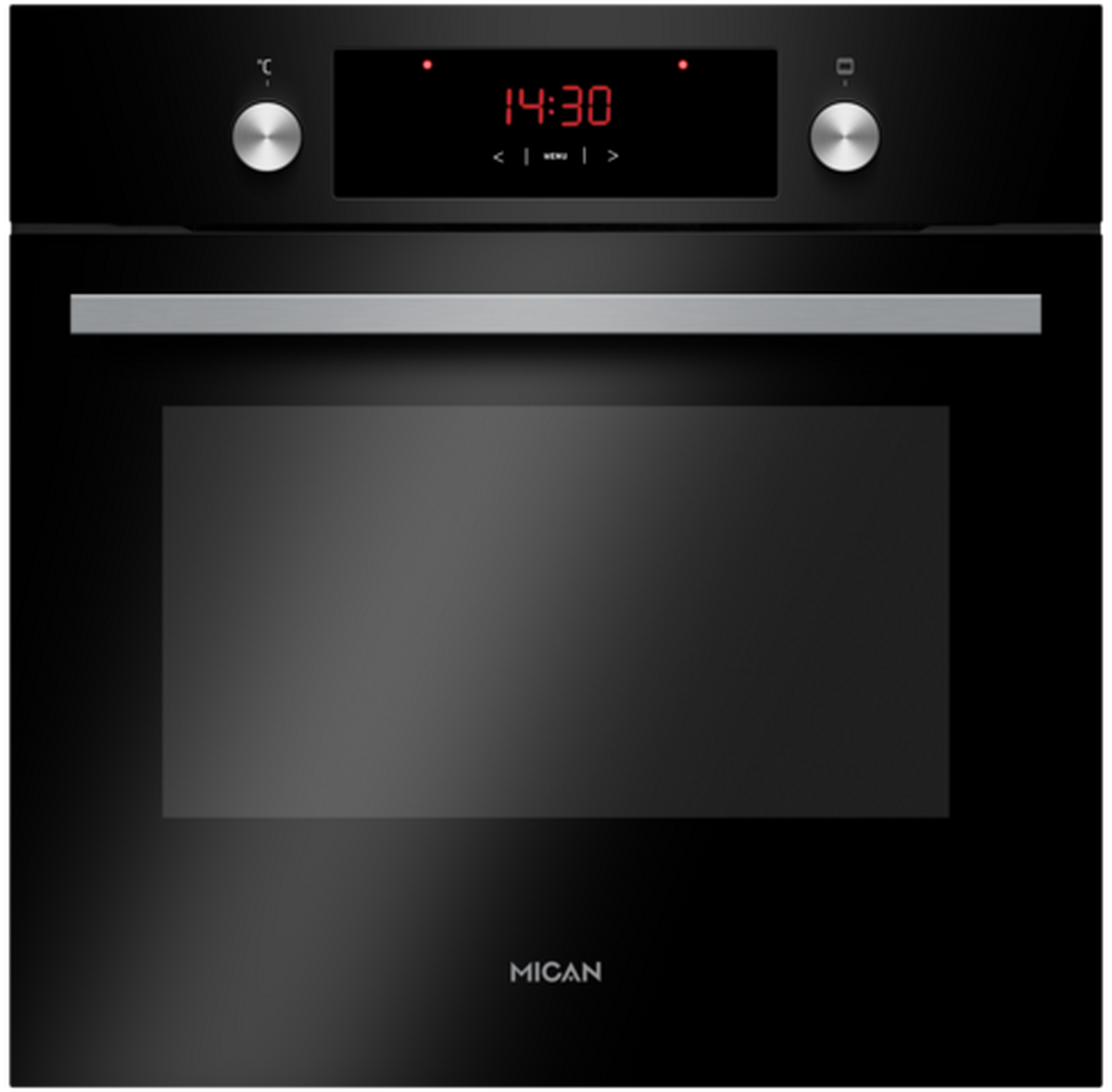 Einbaubackofen 90430 - Schwarz, Basics (59,5/59,5/57,5cm) - Mican