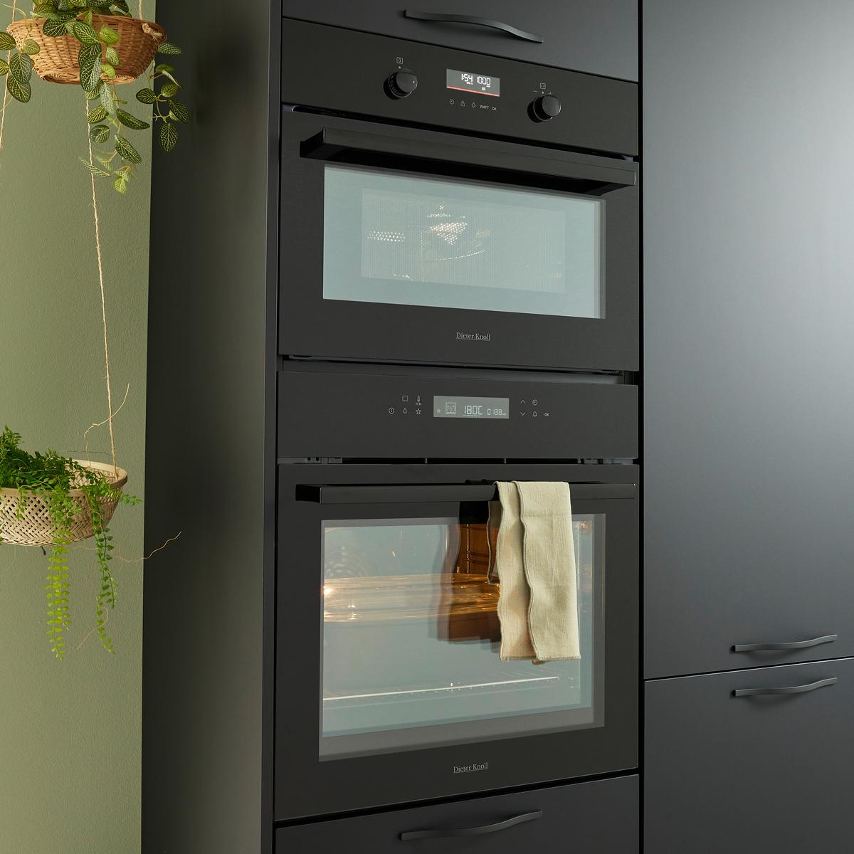 Bucatarie EASYTOUCH - grafit/negru, material pe bază de lemn (123/277cm) - Nobilia