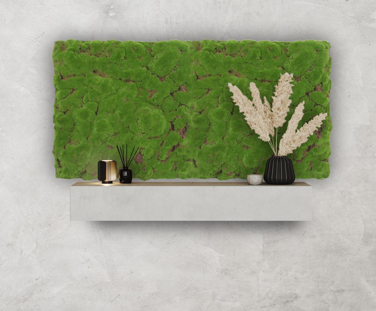 PANEL AKUSTYCZNY 11111 FOREST GREEN BULK DESIGN - jasnozielony, Konventionell, materiały naturalne (52/52/2,6cm) - Jangal