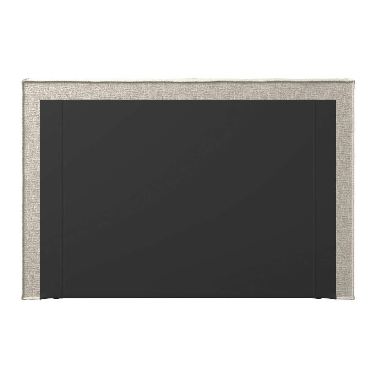Boxbett Imola ca. 140x200 cm Creme inkl. Topper - Creme/Schwarz, MODERN, Holz/Kunststoff (140/200cm) - Bessagi Home