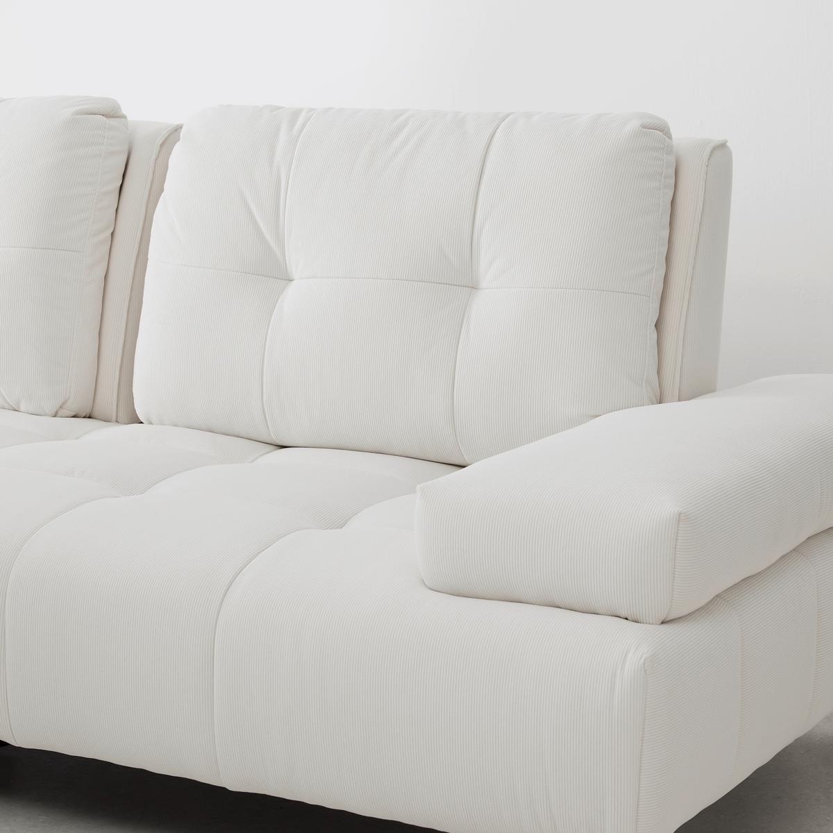 Sedežna Garnitura Estella - temno siva/krem barve, Moderno, kovina/tekstil (326/85/270cm) - Bessagi Home