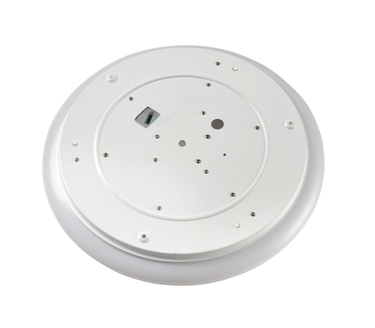 LAMPA SUFITOWA LED COOL *SBN*SH* - biały/kolor chromowy, Lifestyle, tworzywo sztuczne/metal (39/7cm) - Novel