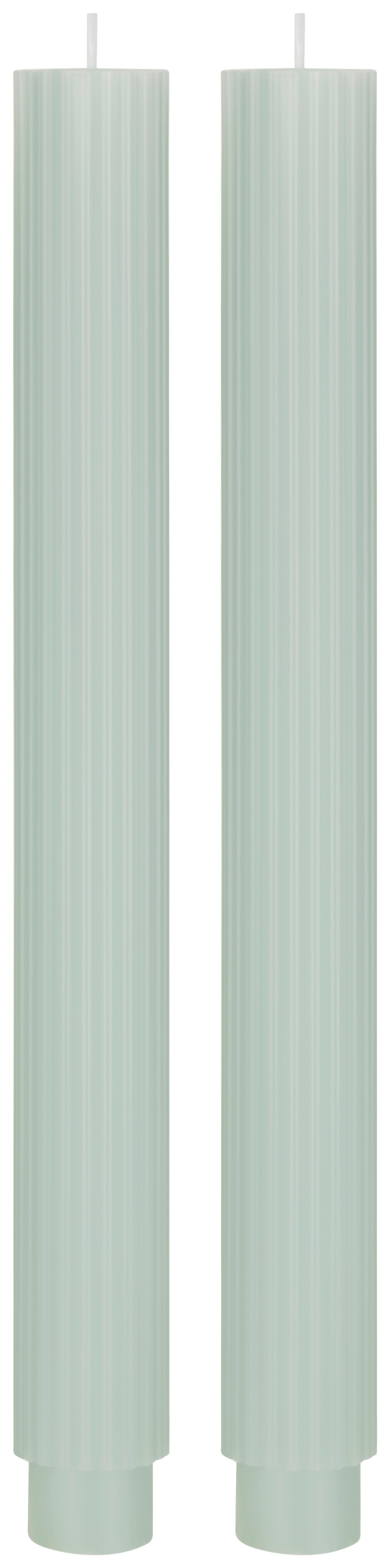 Stabkerze Diana Mintgrün - Mintgrün, KONVENTIONELL (2,8/26,5cm) - Mömax