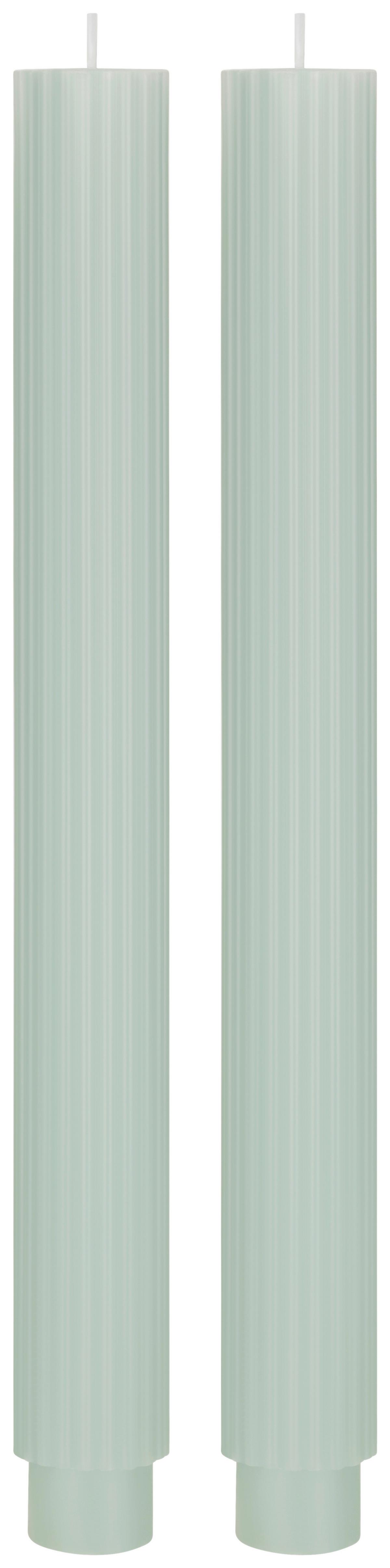 Stabkerze Diana Mintgrün - Mintgrün, Konventionell (2,8/26,5cm) - Mömax