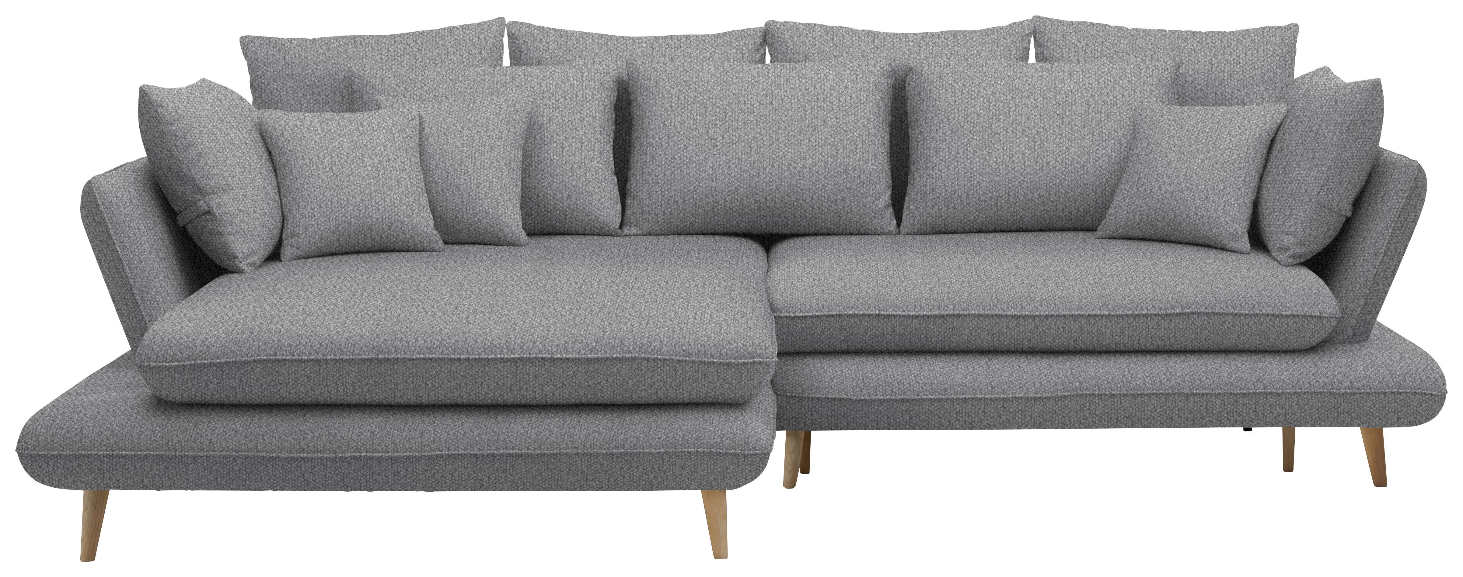 Kutna Garnitura Monte - siva/prirodne boje, Romantično / ladanjski, tekstil/drvo (181/283cm) - Premium Living