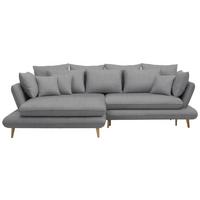 Kutna Garnitura Monte - siva/prirodne boje, Romantično / ladanjski, tekstil/drvo (181/283cm) - Premium Living