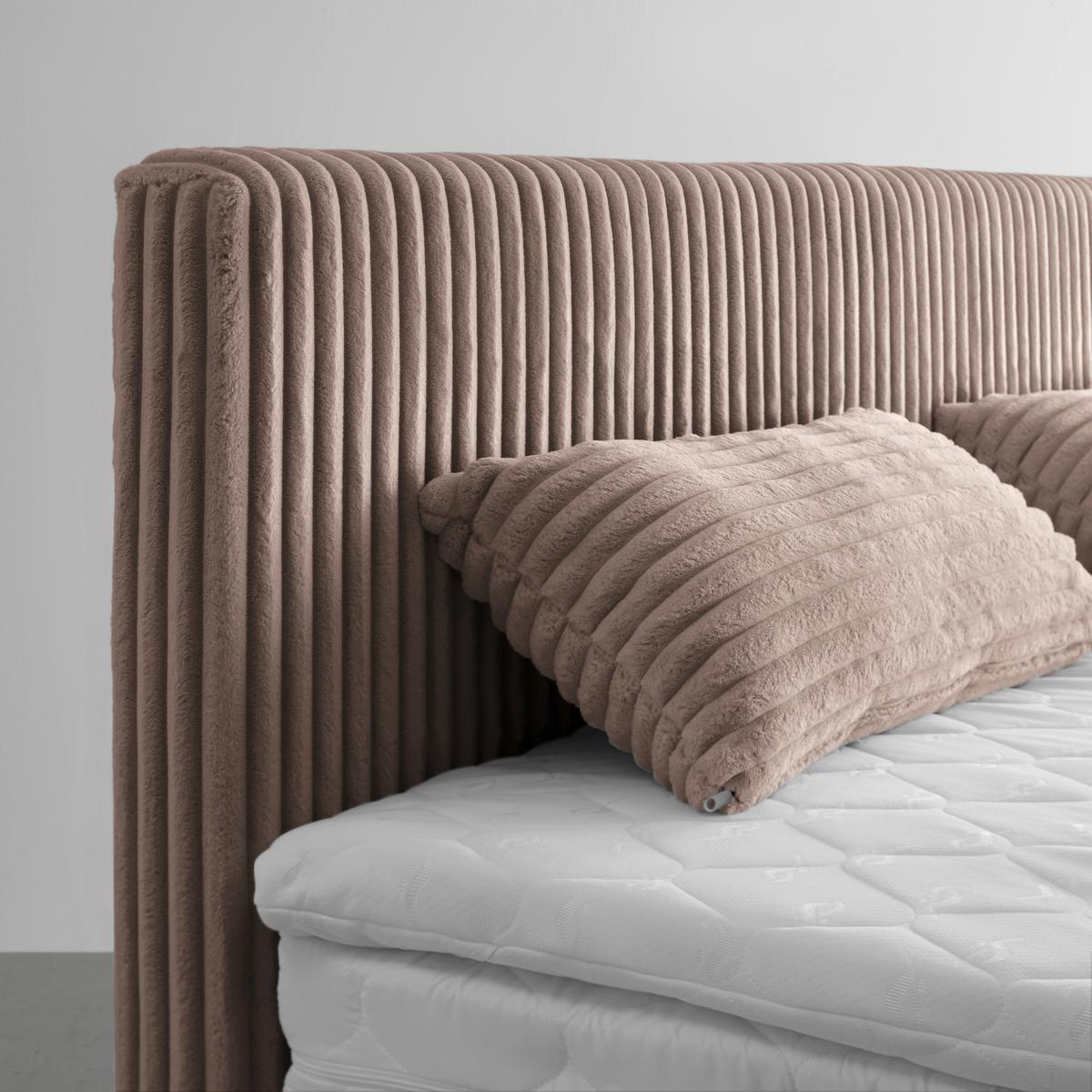 Boxspringbett Rossa in Braun ca. 180x200cm - Schwarz/Braun, KONVENTIONELL, Holzwerkstoff/Kunststoff (180/200cm) - Mömax