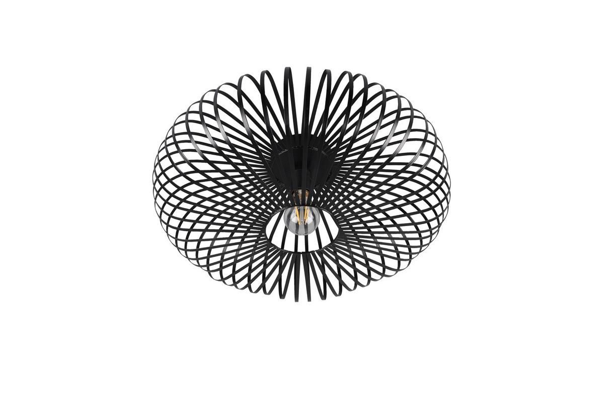 Deckenleuchte Johann Schwarz max. 60 Watt - Schwarz, Design, Metall (50/50/18cm) - Trio Leuchten