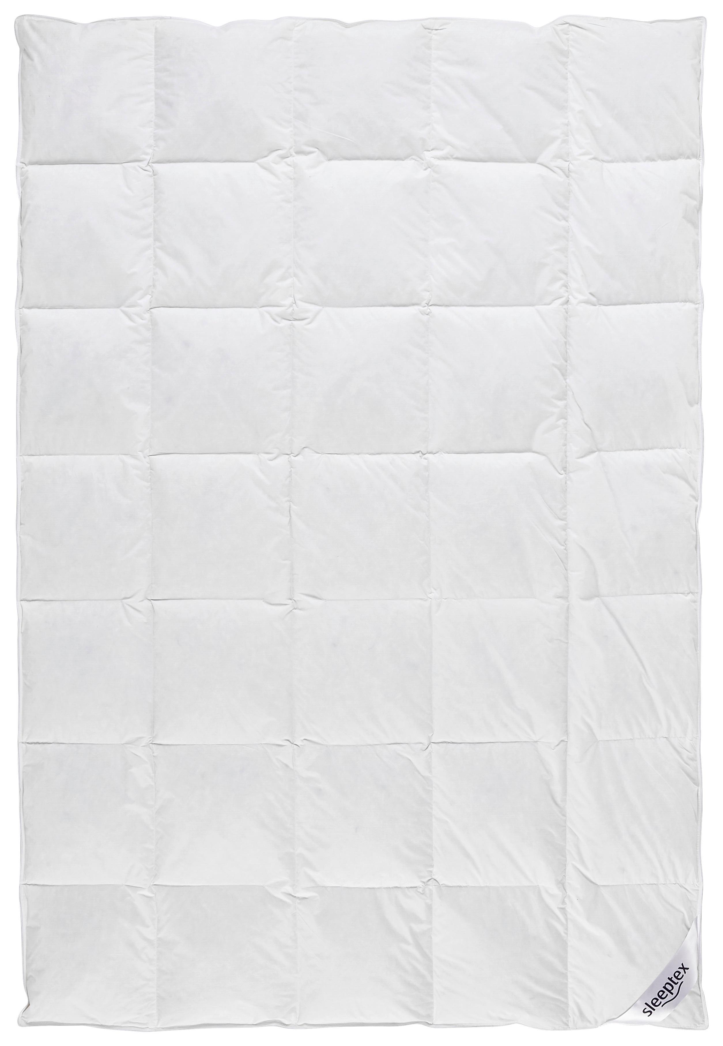 KOŁDRA CAŁOROCZNA DEVON - biały, Basics, materiały naturalne/tkanina (135/200cm) - Sleeptex