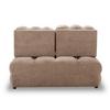 CANAPÉ-LIT LIARA - noir/moka, MODERN, métal/textile (137/87/110cm) - Bessagi Home