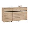 SIDEBOARD ARRAN - chêne artisan/noir, MODERN, matériau en bois (157/90/40cm) - Mömax
