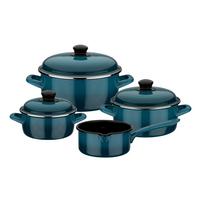 Set Posod Blue Shadow, 4-Delni - modra, Basics, kovina - GSW