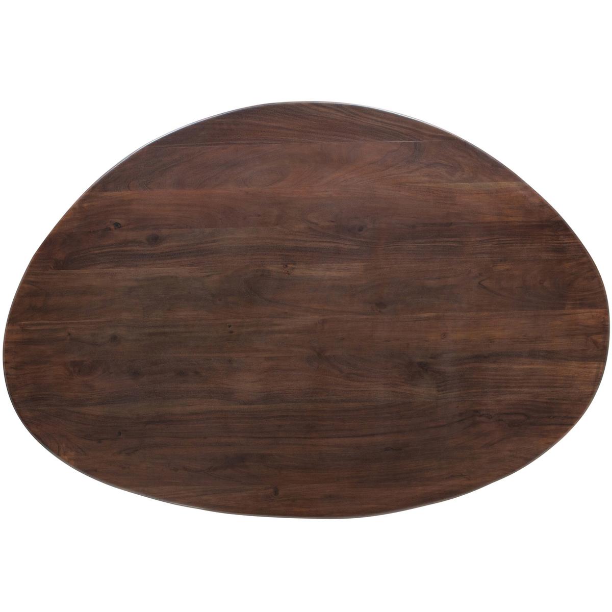 Esstisch Roundly Holz - Walnussfarben, MODERN, Holz (160/110/76cm) - Livetastic