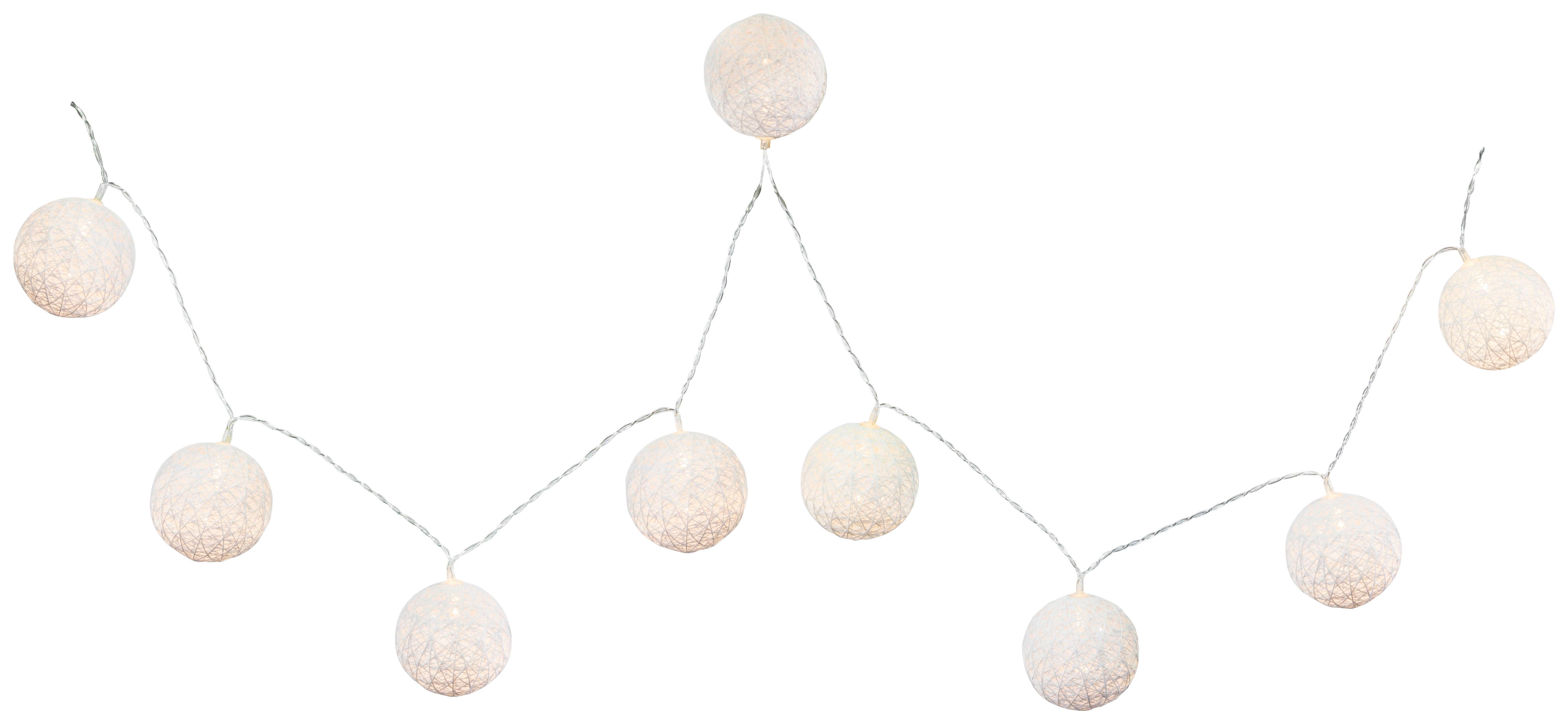 Lichterkette Schnurli max. 0,06 Watt - Weiss, Romantik / Landhaus, Kunststoff (6/170cm) - Mömax