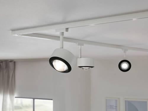 Schienensystem-Strahler Spot Aldan max. 8 Watt - Schwarz/Weiß, Basics, Metall (9,8cm) - Paulmann