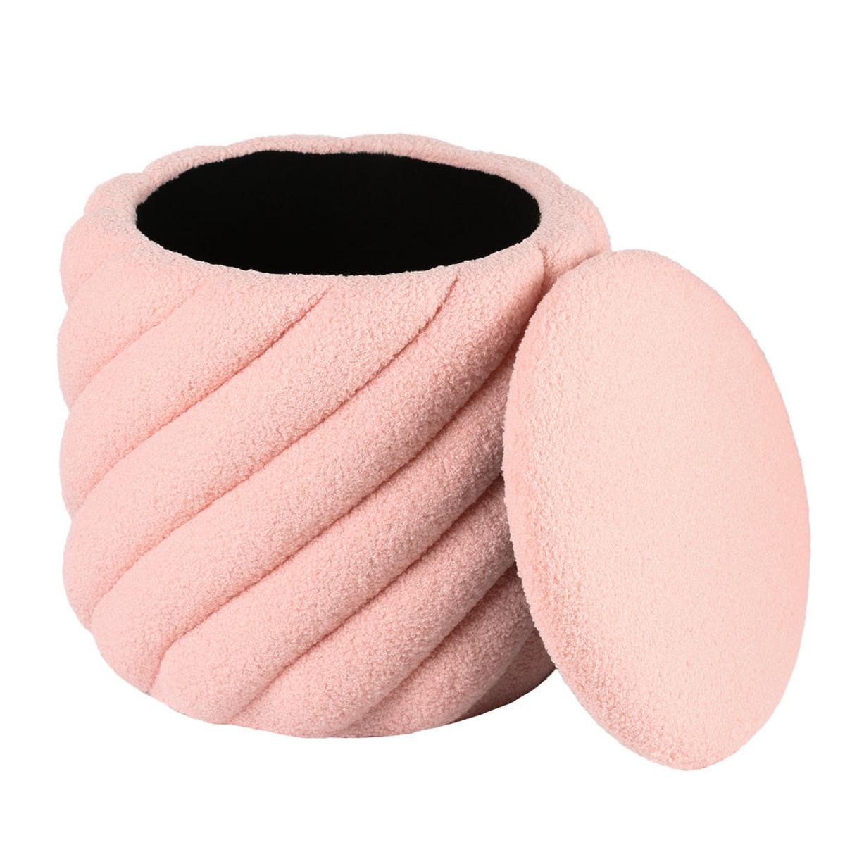 Ülőke Rózsaszín Deho - rózsaszín, Modern, faalapú anyag/textil (40/40cm)