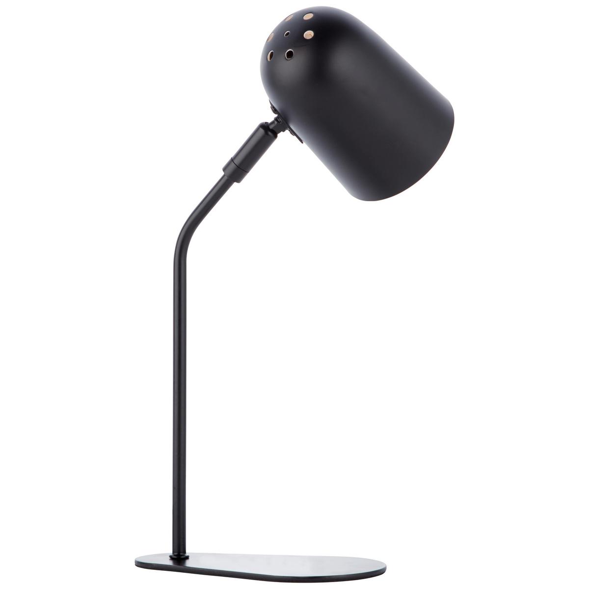 Tischleuchte Tong Schwarz max. 25 Watt - Schwarz, Design, Metall (38/10/21,7cm) - Brilliant