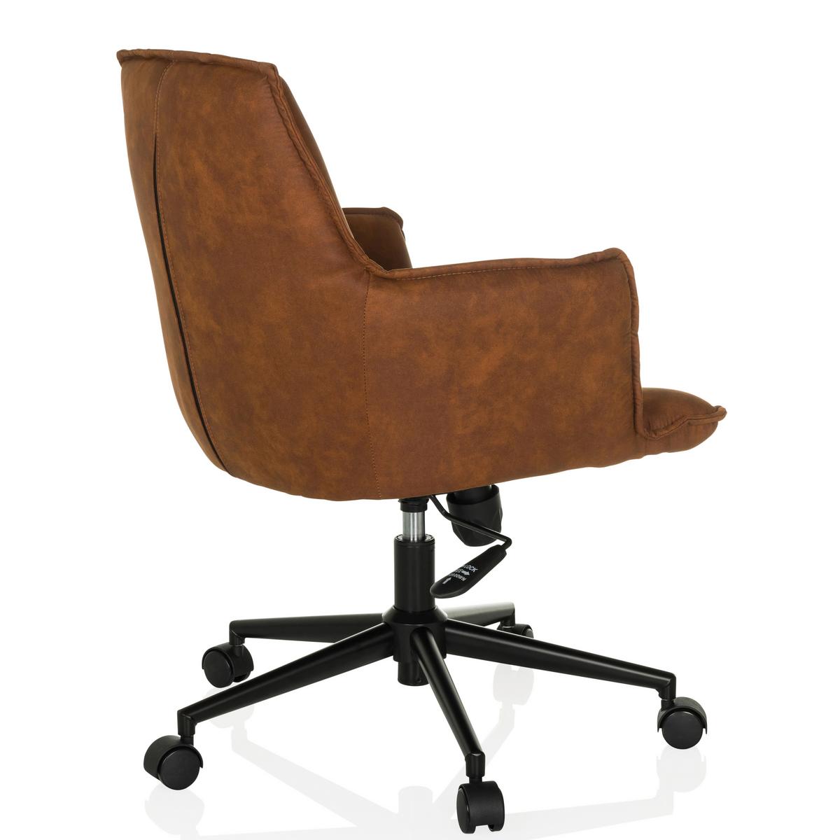 Drehstuhl Solao Life Braun - Schwarz/Braun, MODERN, Kunststoff/Textil (54/85/70cm) - MID.YOU