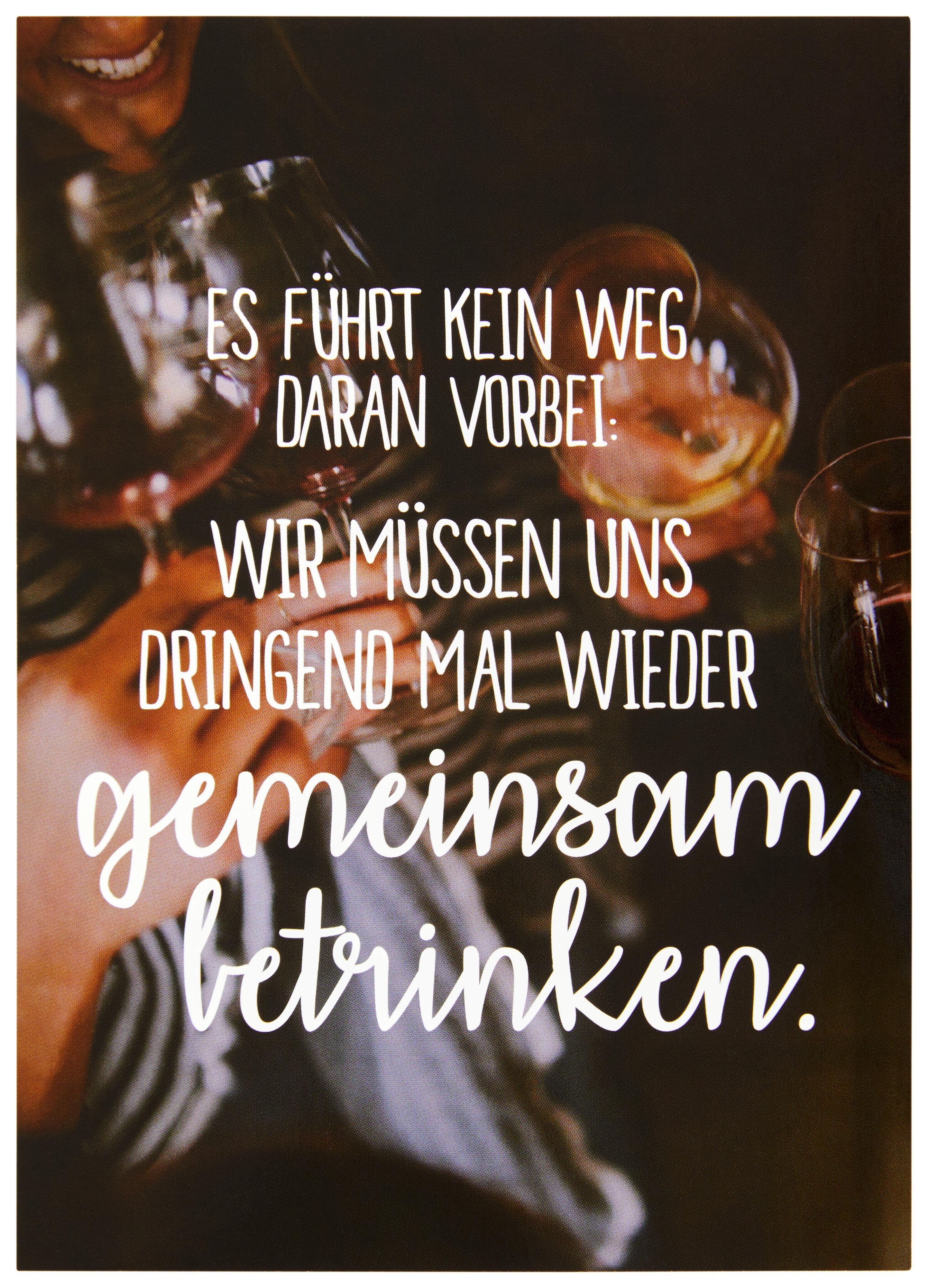 Postkarte Statements in Braun - Multicolor, Papier (10,5/14,8cm) - VS Visual Statements