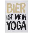 Postkarte Bier ist mein Yoga - Goldfarben/Schwarz, MODERN, Papier (10,5/14,8cm) Postkarte Bier ist mein Yoga - Goldfarben/Schwarz, MODERN, Papier (10,5/14,8cm)