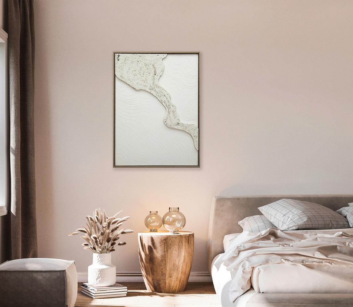 Slika Sa Ramom 60x80cm Siri - bela, Lajfstajl, tekstil/pločasti materijal (60/2,9/80cm) - Mömax