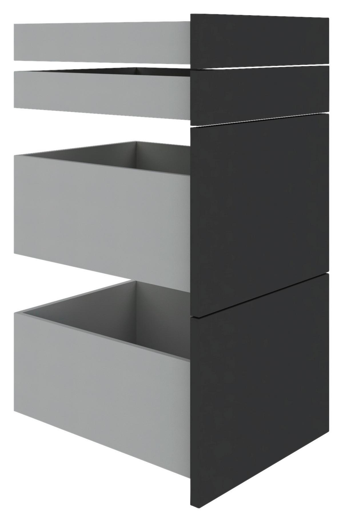 set sertare UNIT - antracit, Modern, material pe bază de lemn (45,3/83/47cm) - Ondega