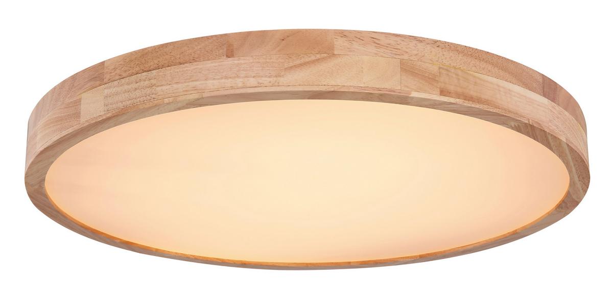 Stropna Led-svetilka Rainer, S Sijalko - bela/bež, Basics, kovina/umetna masa (60/10,5cm) - Globo