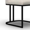 STOEL LIARA - Lichtgrijs/Zwart, Modern, Hout/Textiel (52/81,5/57cm) - Bessagi Home