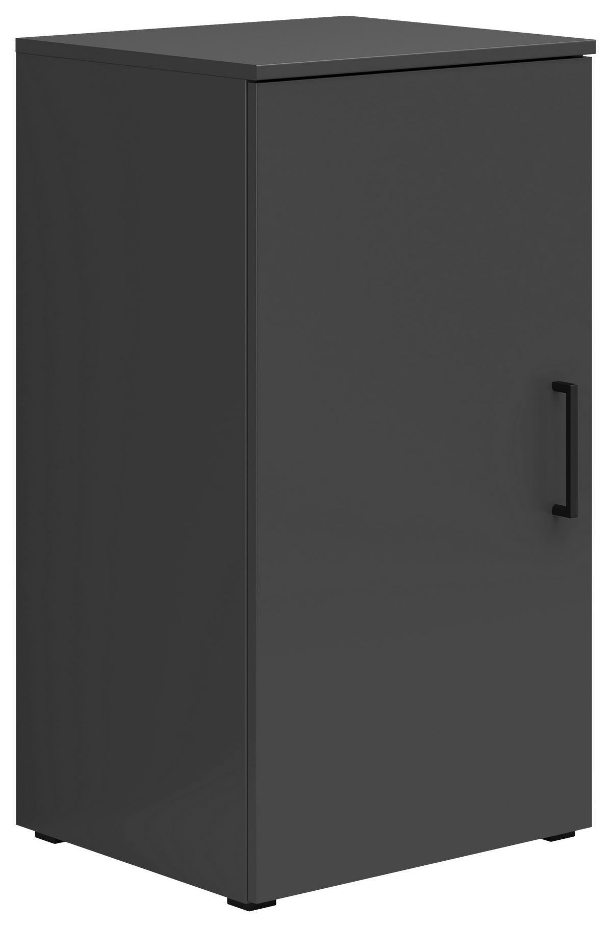 Komoda Multistauraum - črna/barve grafita, Moderno, umetna masa/leseni material (45/83/40cm) - Premium Living