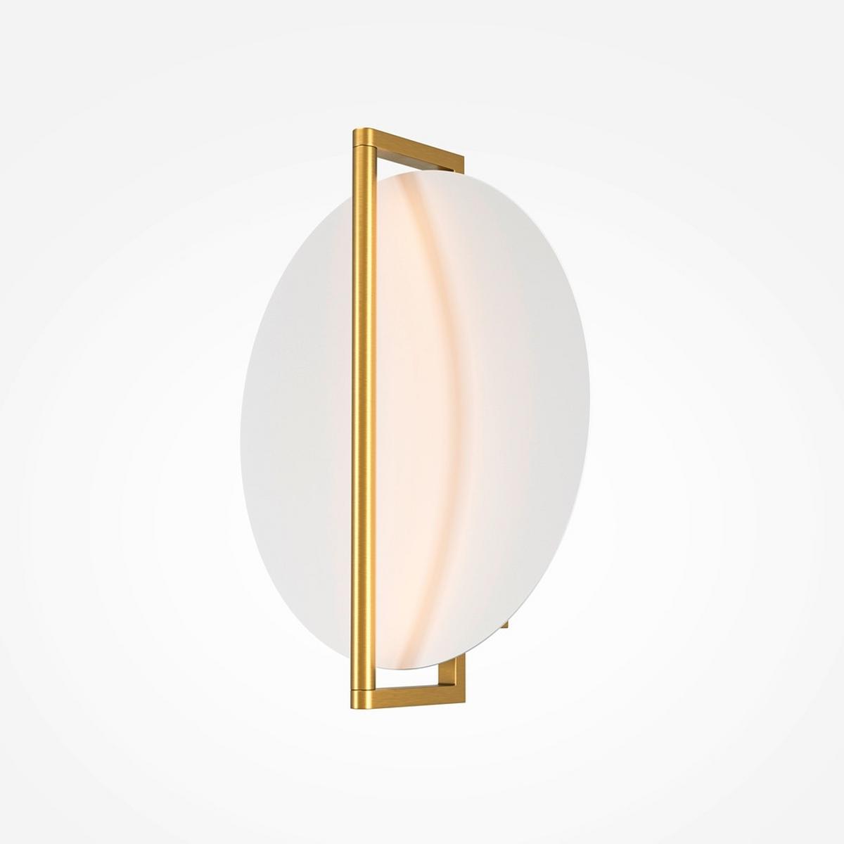 WANDLEUCHTE MIRA - Weiss/Goldfarben, Modern, Metall (11,1/34/30cm) - MAYTONI