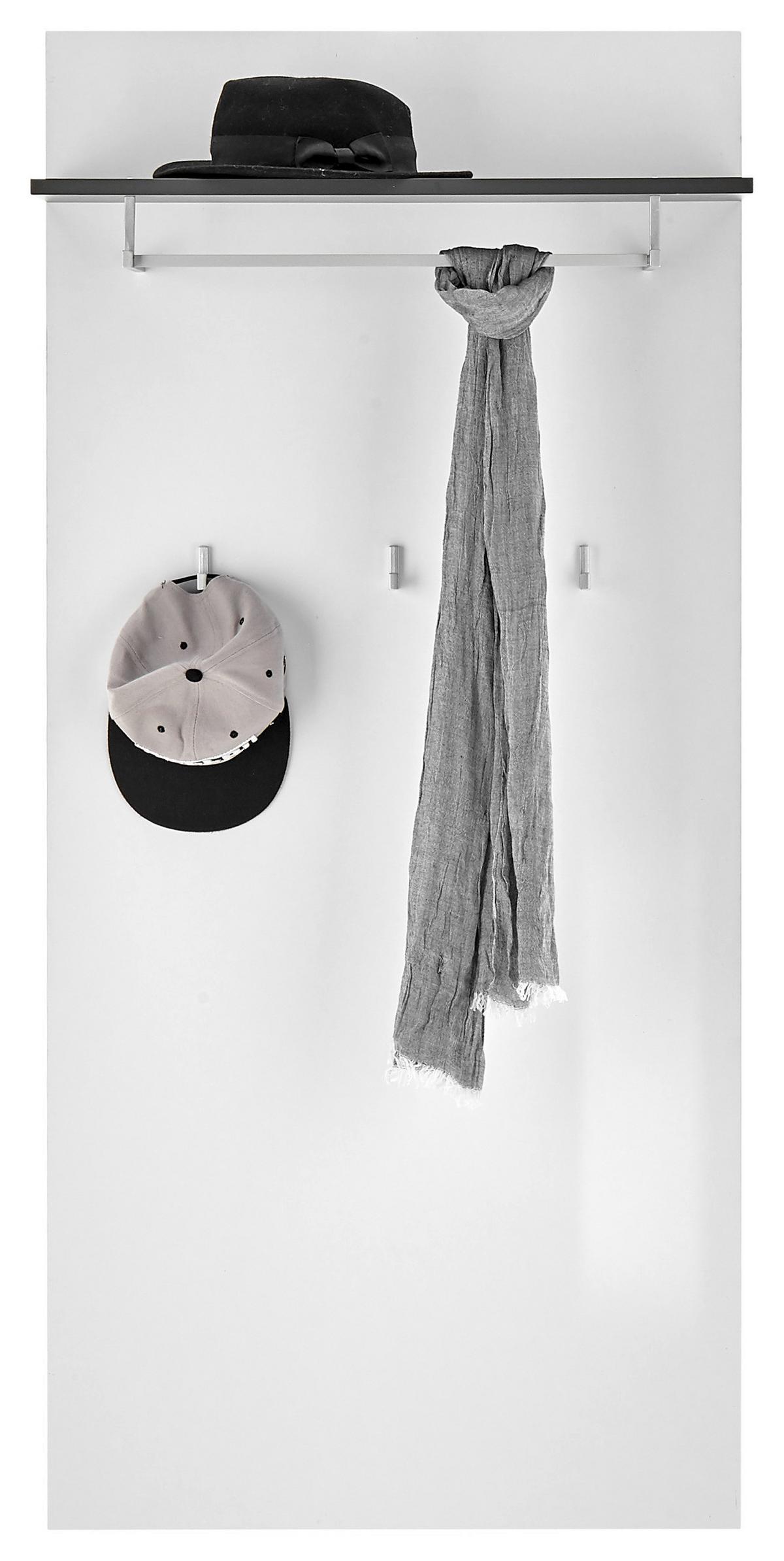 PANEL DO PRZEDPOKOJU BOSTON - antracytowy/biały, Design, materiał drewnopochodny (70/151/27cm) - MID.YOU