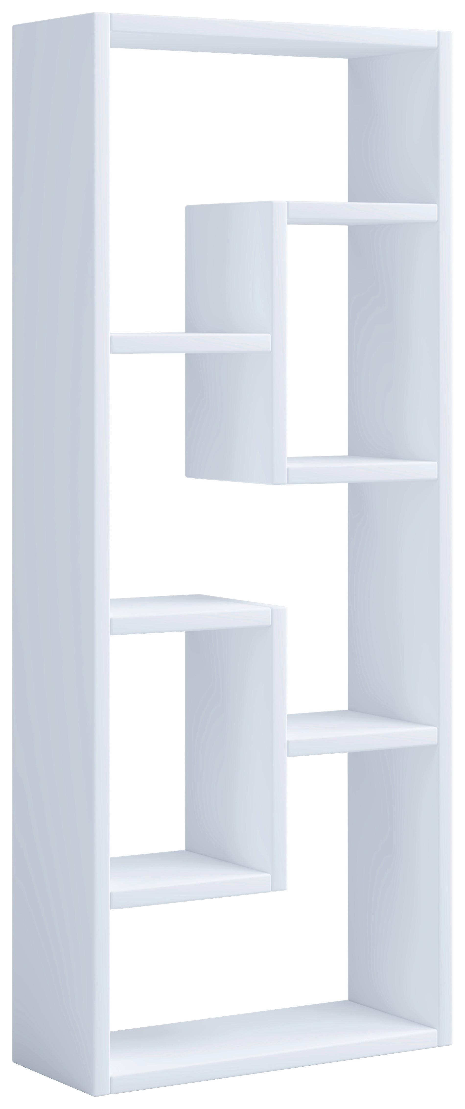 Regal Vilo, Bela - bela, Moderno, leseni material (36/92/15cm) - MID.YOU