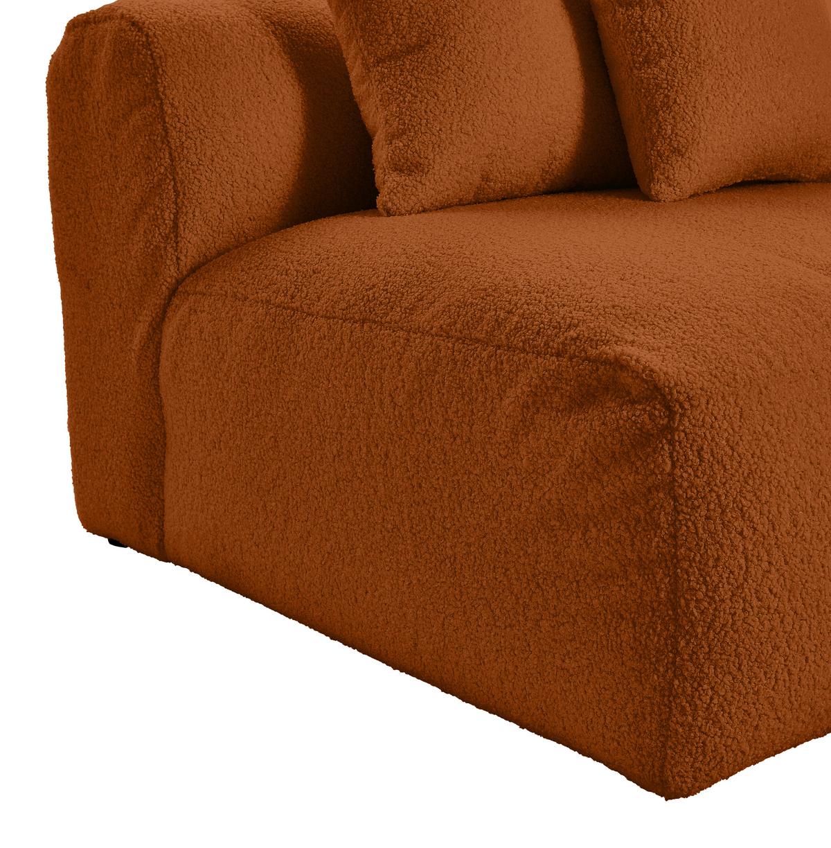Modul Sofaelement Bloom Rostfarben - Rostfarben, Trend, Textil (100/70/122cm) - Livetastic