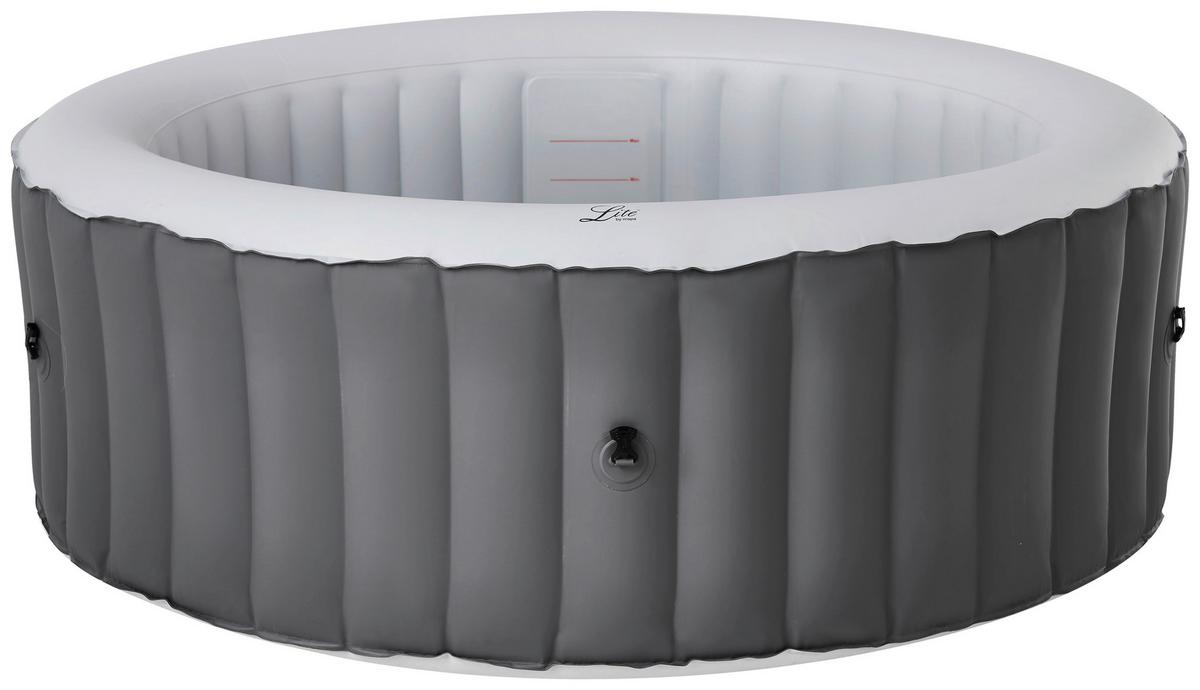 Whirlpool Oslo Grau Ø ca. 180cm - Grau, KONVENTIONELL, Kunststoff (180/70cm)