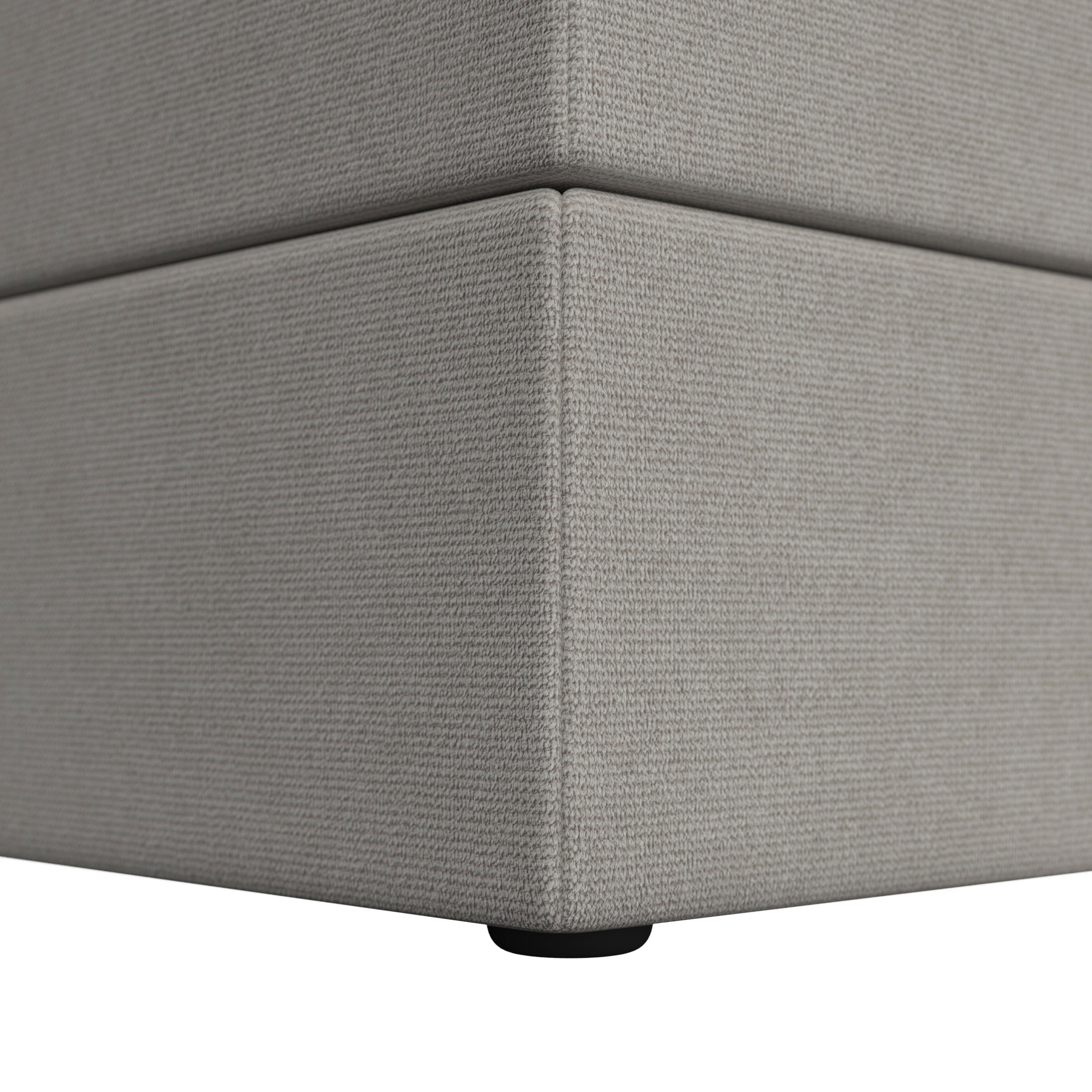 BOXSÄNG ACE - ljusgrå/svart, Modern, trä/textil (120/200cm) - Bessagi Home
