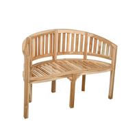Gartenbank Echtholz Teak 2-Sitzer Ambon - Naturfarben, Basics, Holz (120/85/53cm) - Gardenson