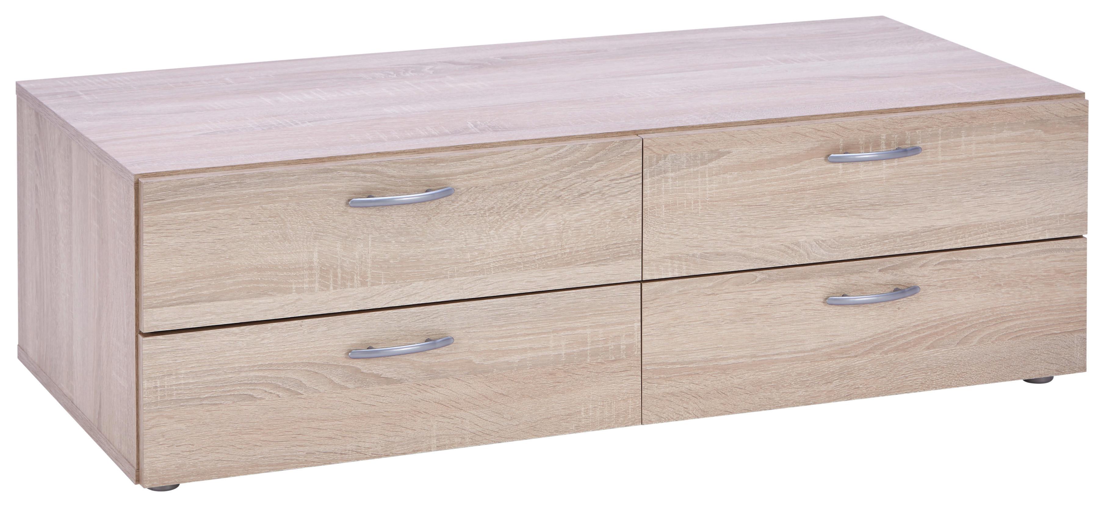 Schubladenbox Basic in Sonoma Eiche - Sonoma Eiche, Konventionell, Holzwerkstoff (110,7/35/51,9cm) - Based