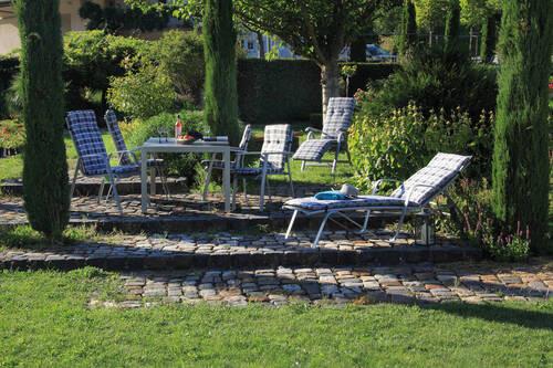 Liegenauflage Belgrad ca. 193x60 cm Anthra./Grau - Grau, Basics, Textil (193/60/6cm) - Gardenson
