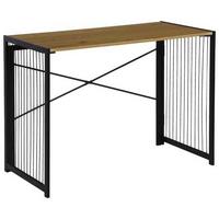 Radni Stol Klapp - boje hrasta/crna, Moderno, drvni materijal/metal (100/75/50cm) - Modern Living