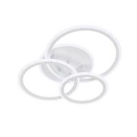 LAMPA SUFITOWA LED 21458 GELDER - biały, Design, tworzywo sztuczne/metal (50,50/60/12cm) - Fischer & Honsel