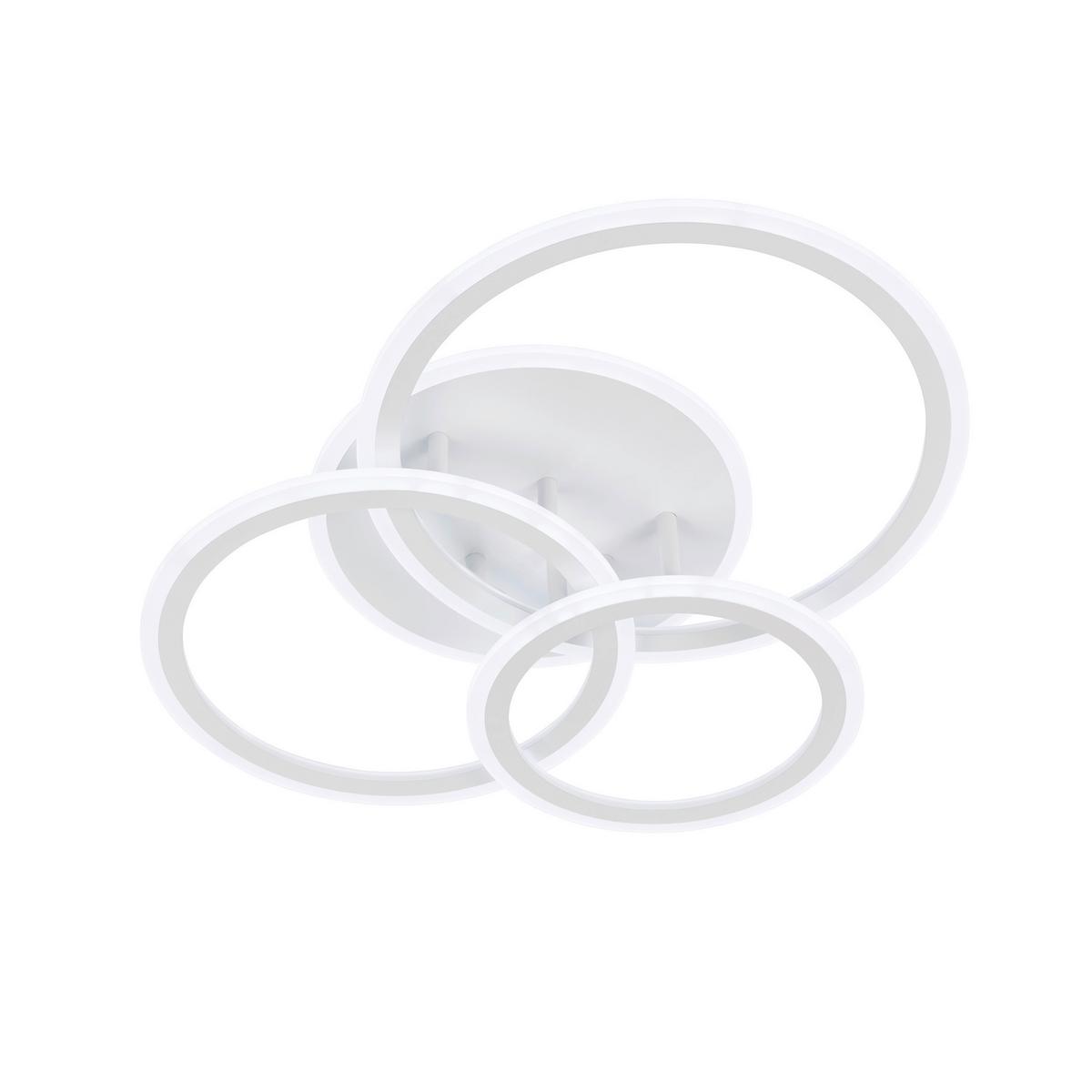 LAMPA SUFITOWA LED 21458 GELDER - biały, Design, tworzywo sztuczne/metal (50,50/60/12cm) - Fischer & Honsel