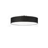 Deckenleuchte Hostel Schwarz max. 60 Watt - Schwarz/Nickelfarben, Basics, Textil/Metall (65/17cm) - Trio Leuchten