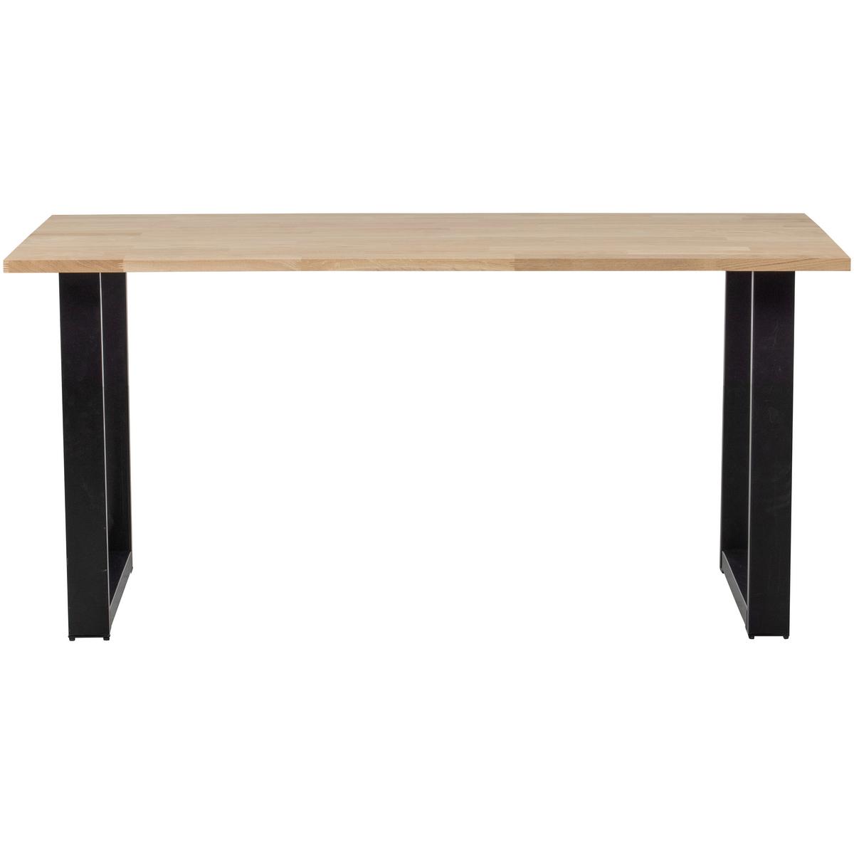Esstisch Tablo Naturfarben/Schwarz L: 160cm - Schwarz/Naturfarben, MODERN, Holz (160/90/75cm) - Livetastic