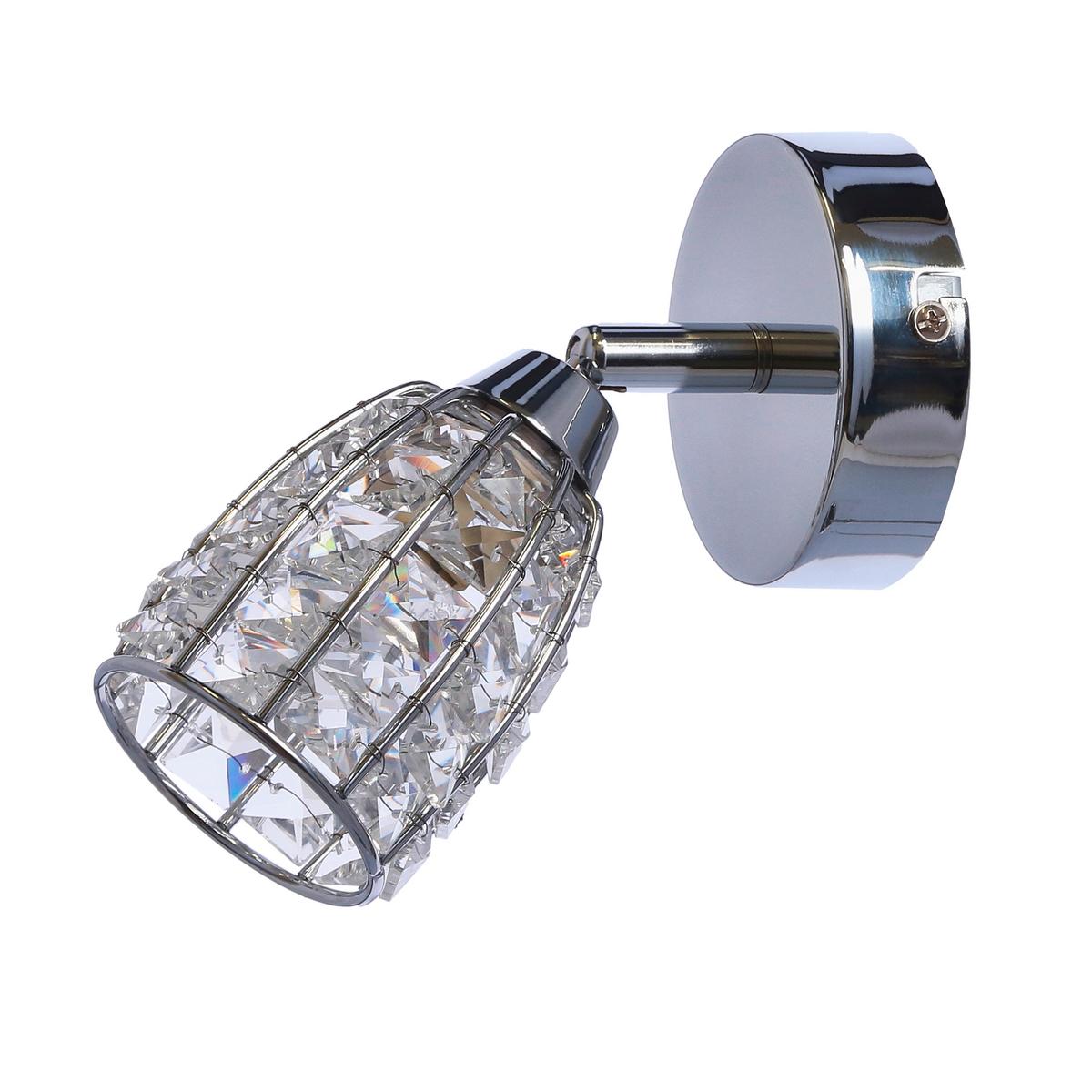 Reflektor Shiba - boje kroma/prozirno, Konvencionalno, staklo/metal (15/8.5cm)