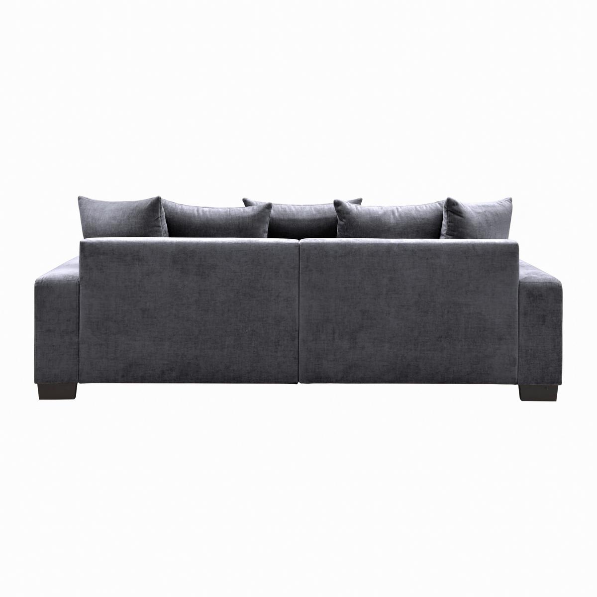 Bigsofa Matteo Graphitfarben - Graphitfarben/Schwarz, MODERN, Holz (246/93/124cm) - Based