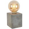 BORDSLAMPA STON - grå/svart, Modern, plast/sten (9,5/9,5/11cm) - Mömax