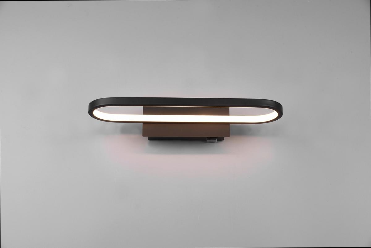 LED-Wandleuchte Gianni in Schwarz max. 17 Watt - Schwarz, Basics, Metall (40/14,8/7,5cm) - Trio Leuchten