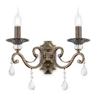 Wandleuchte Grace Messingfarben max. 60 Watt - Messingfarben, Trend, Glas/Metall (39/39/25cm) - MAYTONI