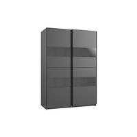 Dulap cu uși culisante ALTONA - grafit/gri, Konventionell, material pe bază de lemn (135/200/64cm) - Modern Living