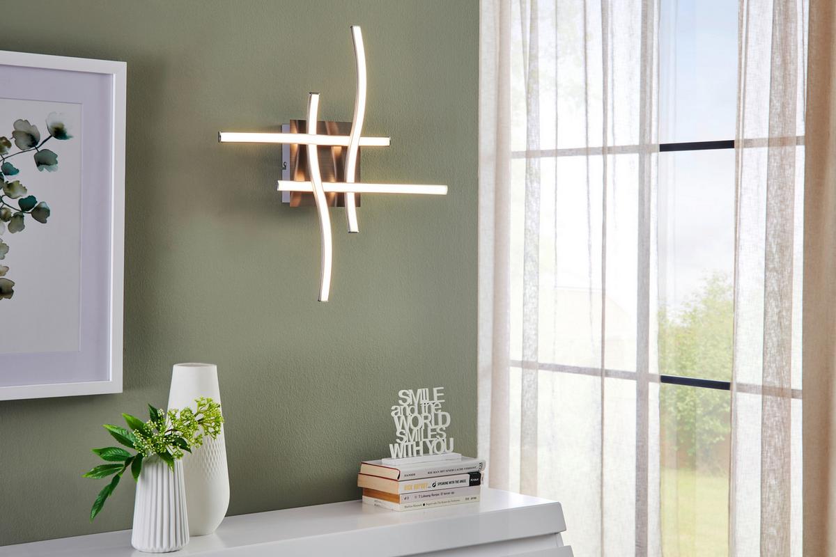 LAMPA SUFITOWA LED MANHATTAN II  *SBN* - kolor niklowy, Konventionell, tworzywo sztuczne/metal (47,5/47,5/9,5cm) - Novel